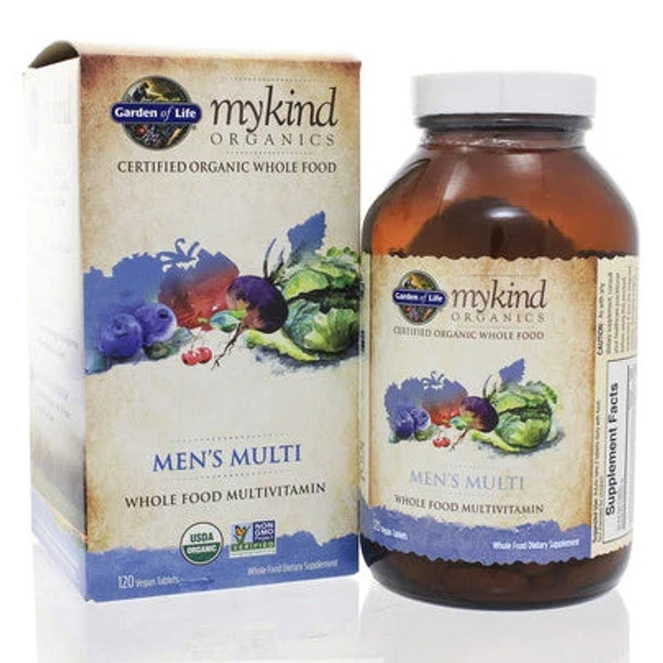 garden of life men's multi, MyKind Organics, Whole Food Multivitamin, 120 Tablets