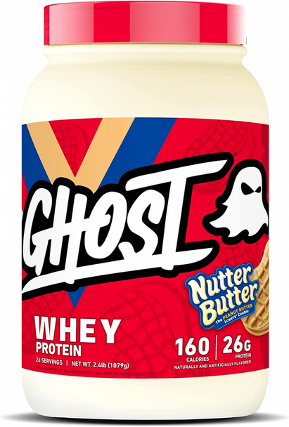 GHOST Whey Protein Nutter Butter (2.4 Lbs. / 26 Servings)