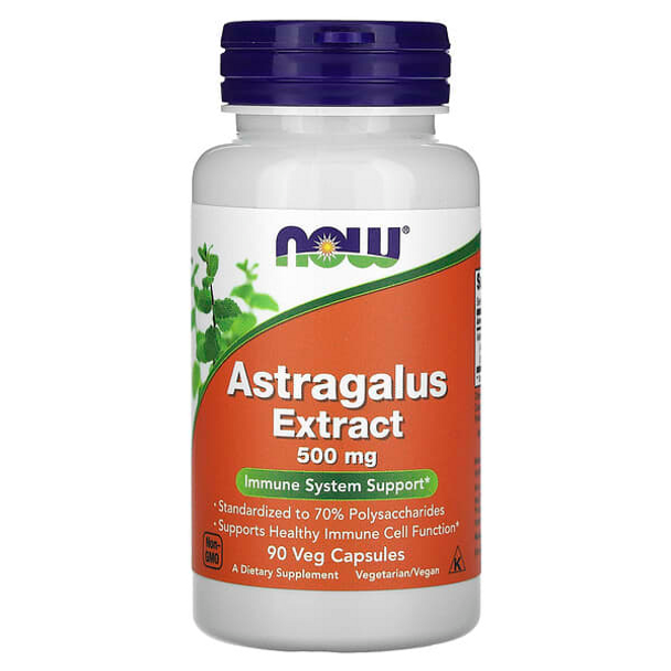 NOW Foods, Astragalus Extract, 500 mg, 90 Veg Capsules