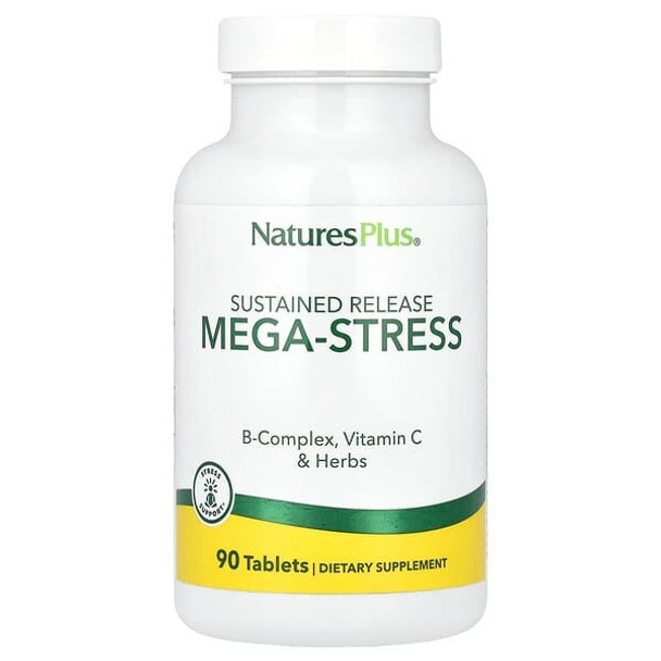 NaturesPlus, Sustained Release Mega-Stress, 90 Tablets NaturesPlus, Sustained Release Mega-Stress, 90 Tablets