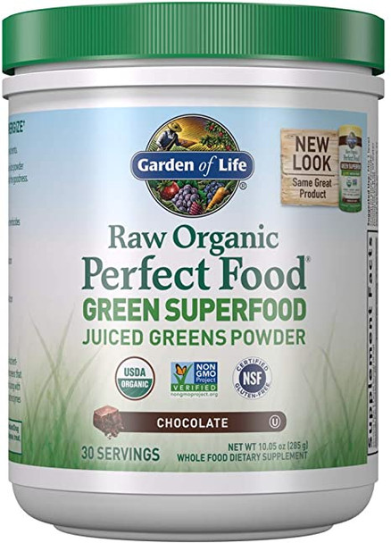 garden of life raw organic perfect food juiced green chocolate 10.05 Oz