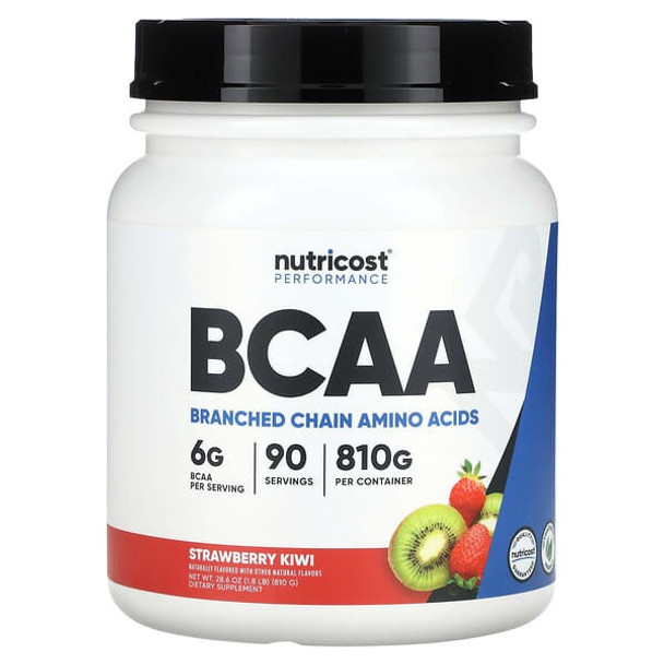 Nutricost, Performance, BCAA, Strawberry Kiwi, 1.8 lb (810 g)