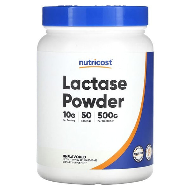 Nutricost, Lactase Powder, Unflavored, 17.9 oz (500 g)