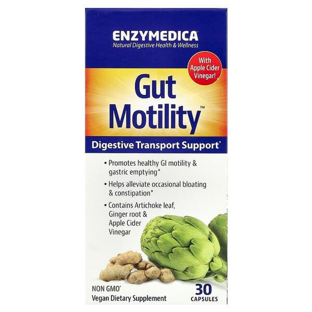 Enzymedica, Gut Motility, Digestive Transport Support, 30 Capsules