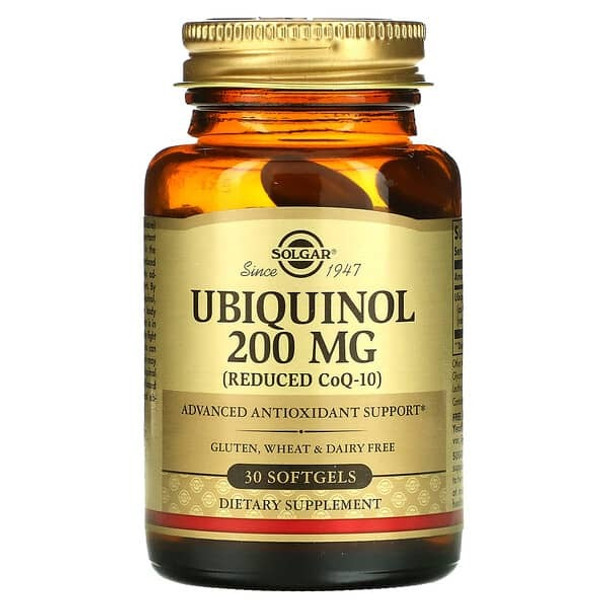 Solgar, Ubiquinol (Reduced CoQ10), 200 mg, 30 Softgels