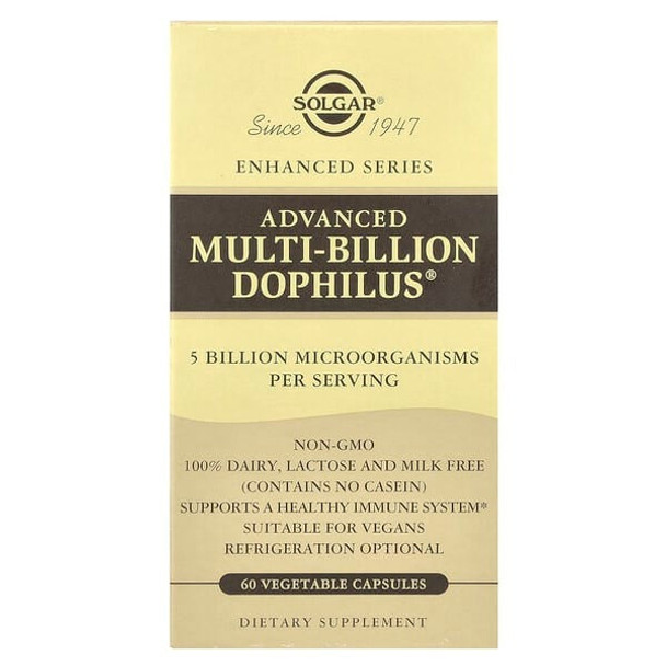 Solgar, Advanced Multi-Billion Dophilus®, 60 Vegetable Capsules Solgar, Advanced Multi-Billion Dophilus®, 60 Vegetable Capsules
