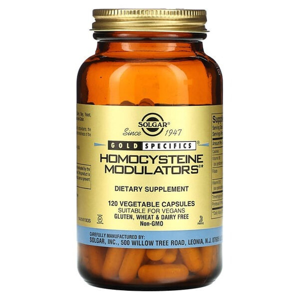 Solgar, Gold Specifics, Homocysteine Modulators, 120 Vegetable Capsules Solgar, Gold Specifics, Homocysteine Modulators, 120 Vegetable Capsules