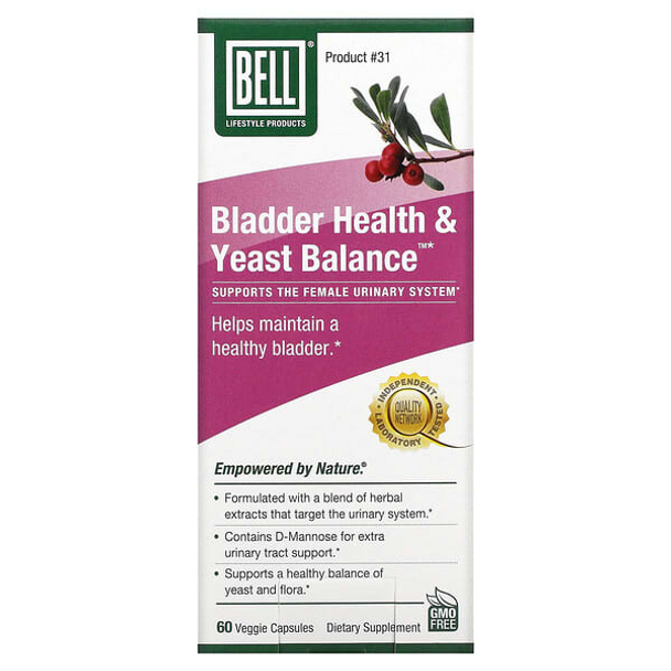 Bell Lifestyle, Bladder Health & Yeast Balance, 60 Veggie Capsules Bell Lifestyle, Bladder Health & Yeast Balance, 60 Veggie Capsules