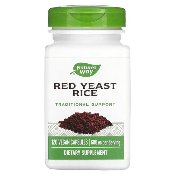 Nature's Way, Red Yeast Rice, 600 mg, 120 Vegan Capsules