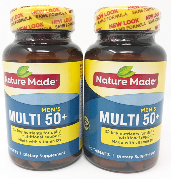 Nature Made Multi for Him 50+ Dietary Supplement Tablets 90 ea