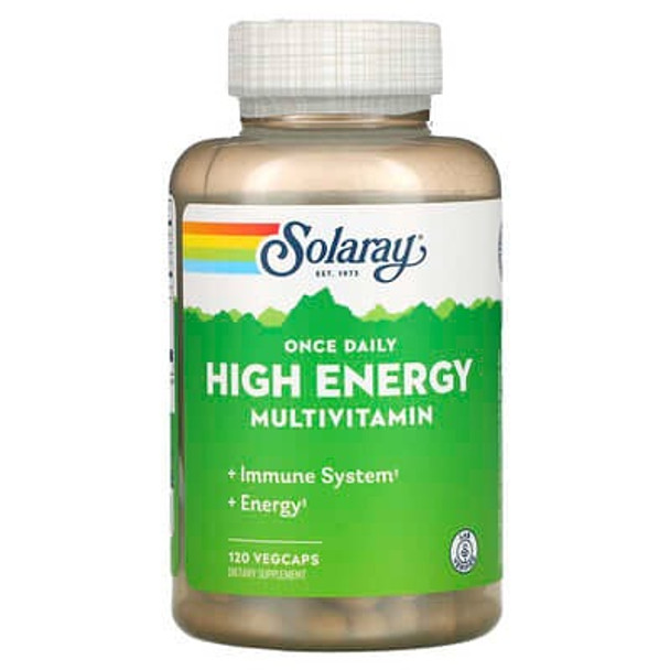 Solaray, Once Daily High Energy Multivitamin, 120 VegCaps Solaray, Once Daily High Energy Multivitamin, 120 VegCaps