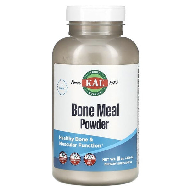KAL, Bone Meal Powder, 16 oz, (450 g)