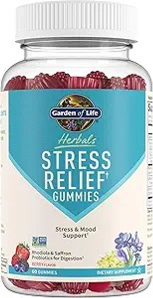 Garden of Life Herbals Stress Relief, Gummies Berry, 60 Gummies