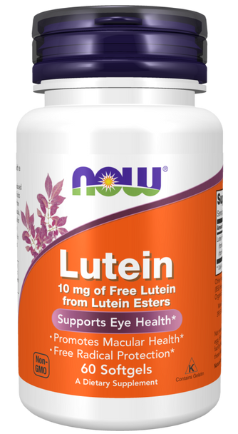 Lutein 10 mg Softgels, Now Foods