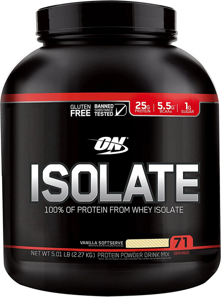 Optimum Nutrition Isolate, Vanilla Soft Serve, 5.01 Pound