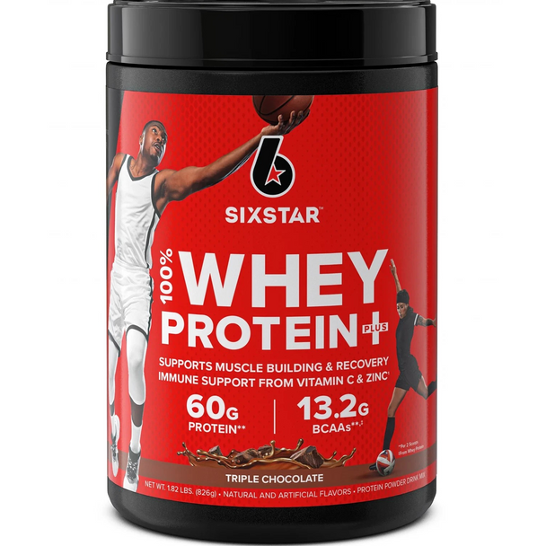 sixstar protein powder, Protein Plus, Triple Chocolate, 2 lbs (907 g)