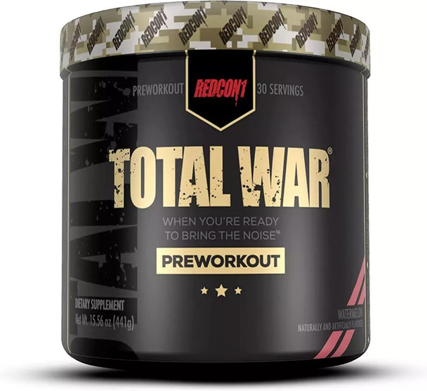REDCON1 Total War Preworkout, Watermelon - Beta Alanine + Citrulline Malate...