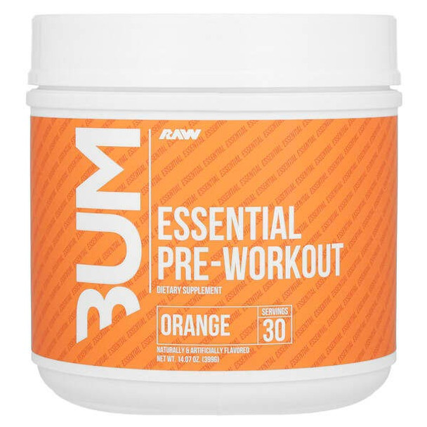 Raw Nutrition, Bum, Essential Pre-Workout, Peach Mango, 14.9 oz (423 g) Raw Nutrition, Bum, Essential Pre-Workout, Peach Mango, 14.9 oz (423 g)