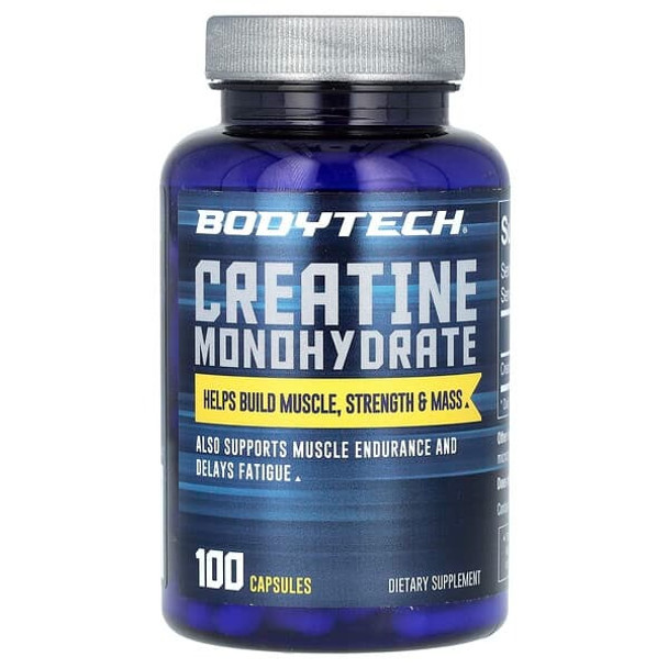 BodyTech Creatine, Monohydrate, 100 Capsules