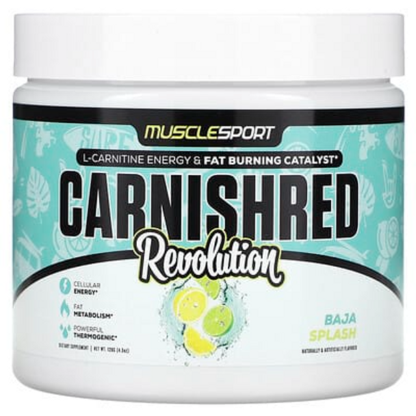 MuscleSport, Carnishred, Revolution, Baja Splash, 4.3 oz (120 g)