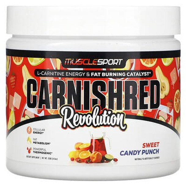 MuscleSport, Carnishred, Revolution, Sweet Candy Punch, 4.3 oz (120 g)