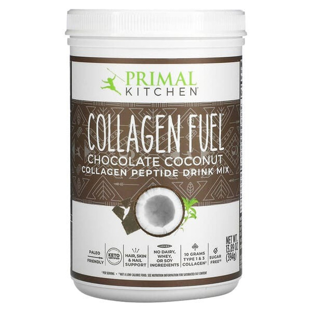 Primal Kitchen, Collagen Fuel, Chocolate Coconut, 13.89 oz (394 g) Primal Kitchen, Collagen Fuel, Chocolate Coconut, 13.89 oz (394 g)