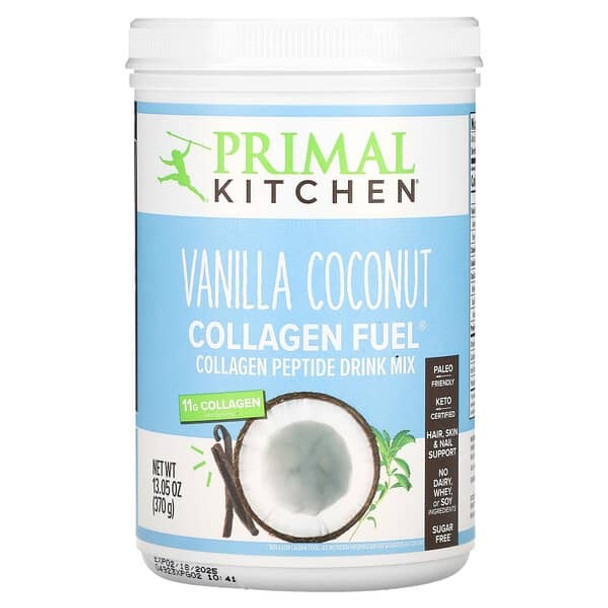 Primal Kitchen, Collagen Fuel, Vanilla Coconut, 13.05 oz (370 g) Primal Kitchen, Collagen Fuel, Vanilla Coconut, 13.05 oz (370 g)