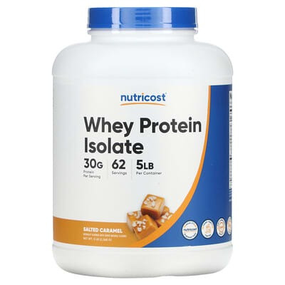 Nutricost Whey Protein Isolate, Salted Caramel, 5 lb (2,268 g)