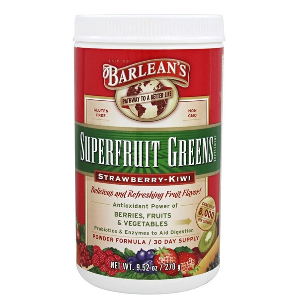 Superfruit Greens Powder Formula Strawberry-Kiwi - 9.52 oz