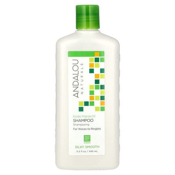 Andalou Naturals, Shampoo, Silky Smooth, For Waves to Ringlets, Exotic Marula Oil, 11.5 fl oz (340 ml)
