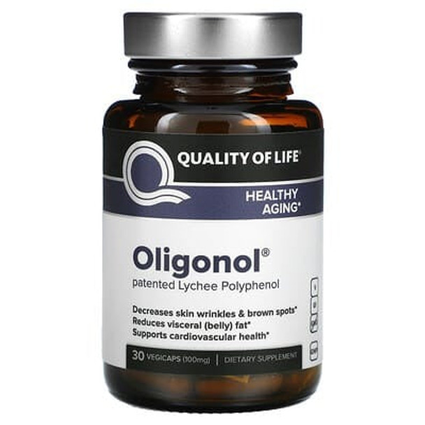Quality of Life Labs, Oligonol, 100 mg, 30 Vegicaps