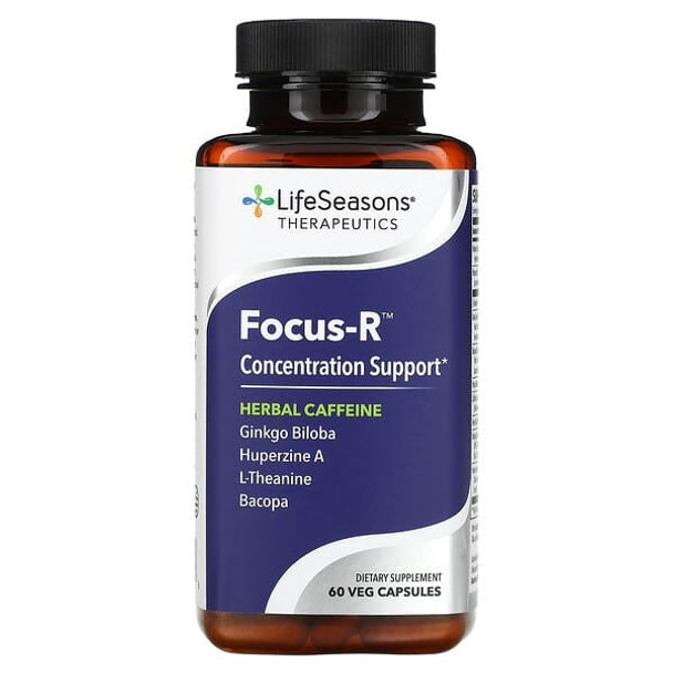 LifeSeasons, Focus-R, Concentration Support, 60 Veg Capsules