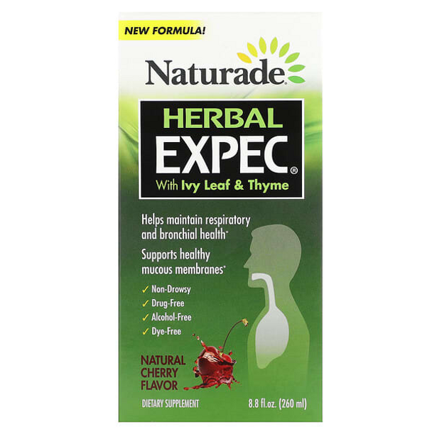 Naturade, Herbal EXPEC With Ivy Leaf & Thyme, Natural Cherry, 8.8 fl oz (260 ml)