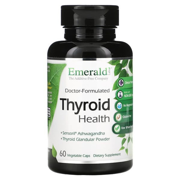 Emerald Laboratories, Thyroid Health, 60 Vegetable Caps Emerald Laboratories, Thyroid Health, 60 Vegetable Caps