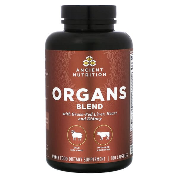 Ancient Nutrition, Organs Blend, 180 Capsules