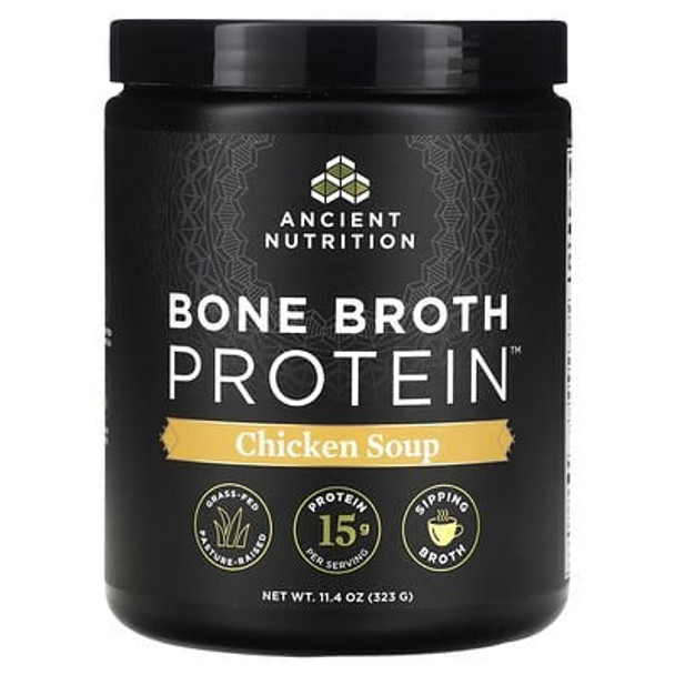 Ancient Nutrition, Bone Broth Protein, Chicken Soup, 11.4 oz (323 g)