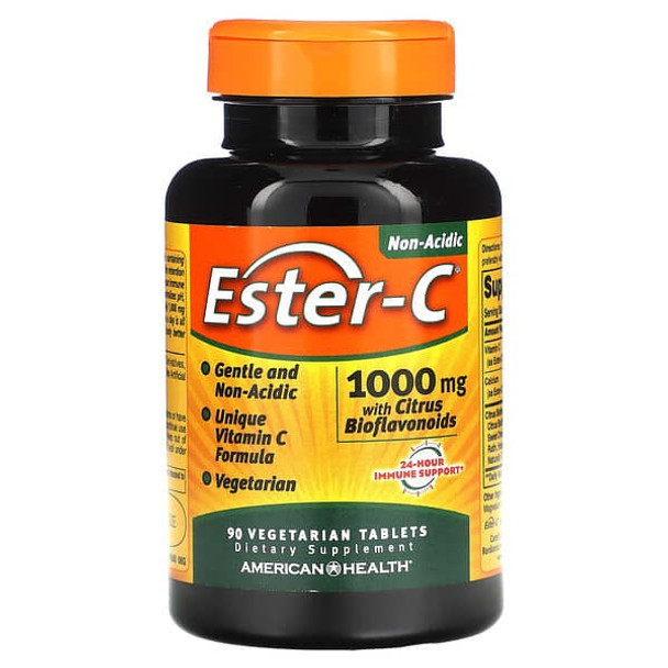 American Health, Ester-C With Citrus Bioflavonoids, 1,000 mg, 90 Vegetarian Tablets American Health, Ester-C With Citrus Bioflavonoids, 1,000 mg, 90 Vegetarian Tablets