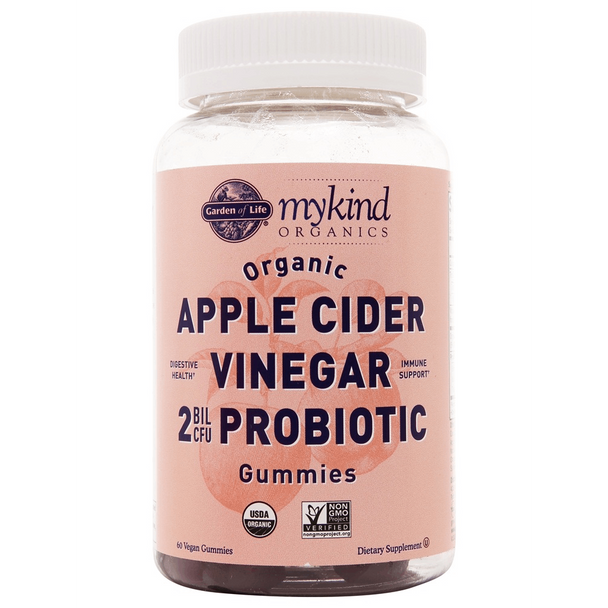 Garden of Life MyKind Organics Apple Cider Vinegar Probiotic 2 Billion CFU - 60 Vegan Gummies