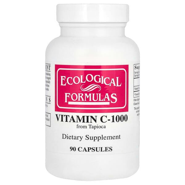 Ecological Formulas Vitamin C, -1000, 90 Capsules