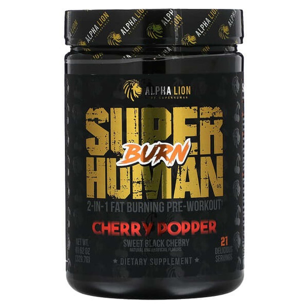 ALPHA LION, SuperHuman Burn, Cherry Popper, Sweet Black Cherry, 11.62 oz (329.7 g)