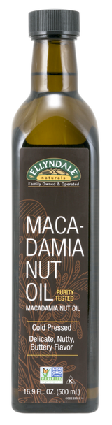 Macadamia Nut Cooking Oil in Glass Bottle