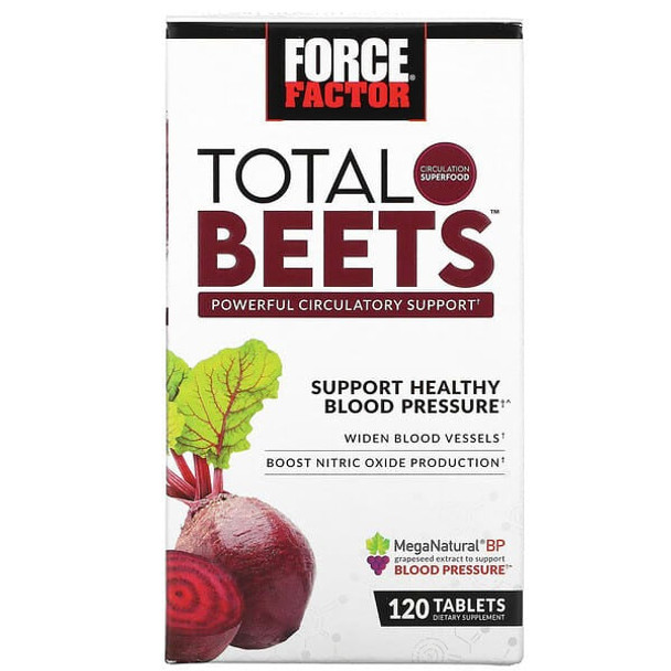 Force Factor, Total Beets, Powerful Circulation Support, 120 Tablets
