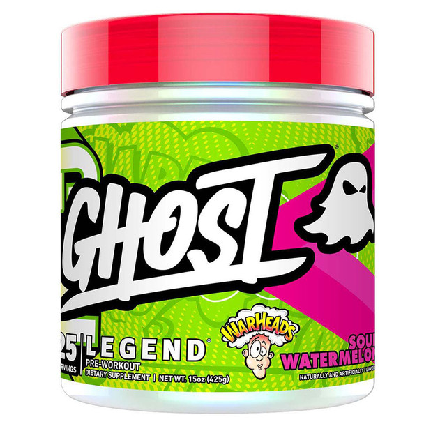 Ghost Legend Pre workout, Warhead Sour Watermelon, 30, Vegan Friendly, Soy Free