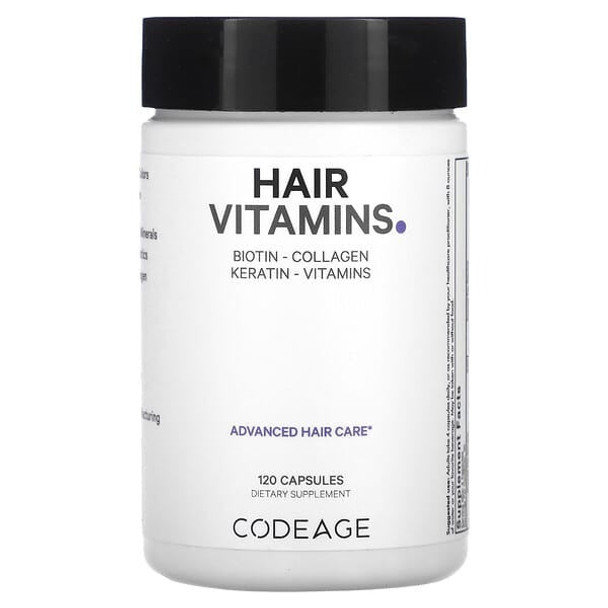 Codeage Hair Vitamins, 120 Capsules, codeage