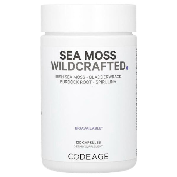 wildcrafted sea moss, 120 Capsules, Codeage