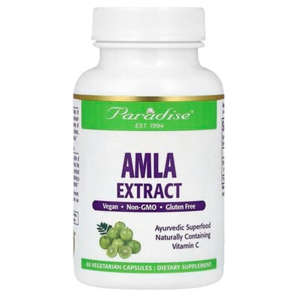 Paradise Herbs, Amla Extract, 60 Vegetarian Capsules