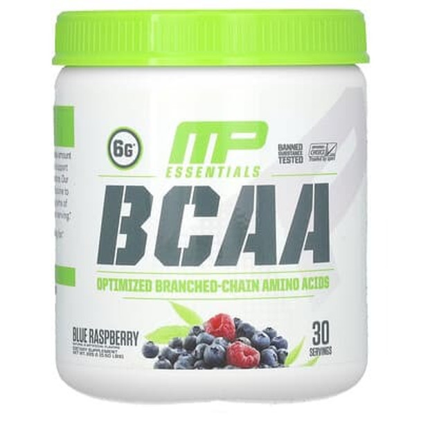MusclePharm, Essentials, BCAA, Blue Raspberry, 0.5 lbs (225 g) MusclePharm, Essentials, BCAA, Blue Raspberry, 0.5 lbs (225 g)