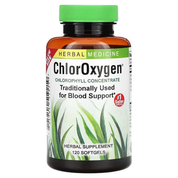 Herbs Etc., ChlorOxygen, Chlorophyll Concentrate, 120 Softgels Herbs Etc., ChlorOxygen, Chlorophyll Concentrate, 120 Softgels