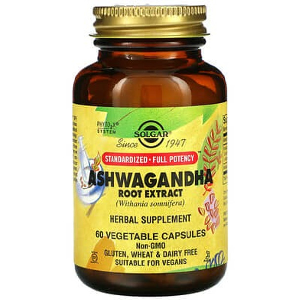 Solgar Ashwagandha, Root Extract 60 Vegetable Capsules Solgar Ashwagandha, Root Extract 60 Vegetable Capsules
