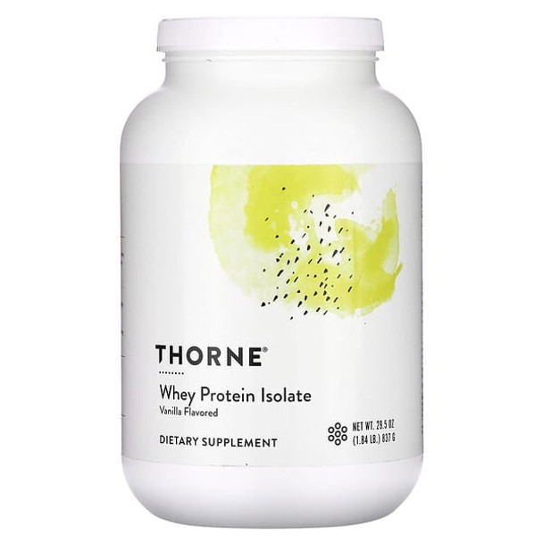 thorne whey protein isolate vanilla,  1.84 lb, thorne whey protein isolate vanilla
